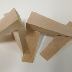10 große Hartholzkeile 200x50x50mm Buche