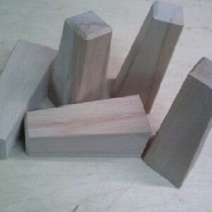 4 Möbelfüsse-Buche massiv-konisch gearbeitet 150x60/40mm