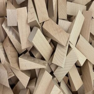 50 Hartholzkeile 65x30x11mm