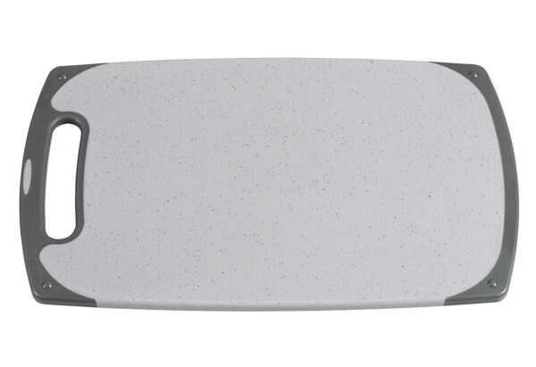 my basics Schneidbrett antirutsch Kunststoff 20x33x1cm grau/granit