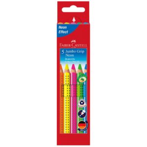 Faber Castell Jumbo GRIP Neon 5er 5er Kartonetui